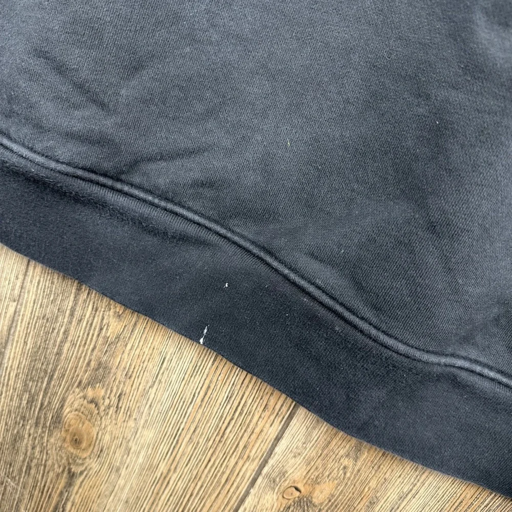 AllSaints Troglodyte LS Hoody Black Graphic Sleeve Pullover Hoodie Mens Large